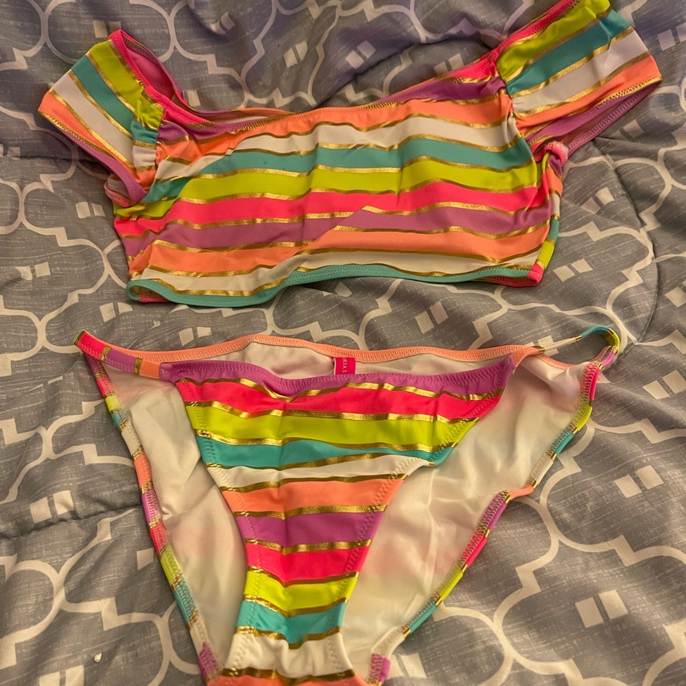 NWOT Victoria Secret pink swimsuit sz small/med